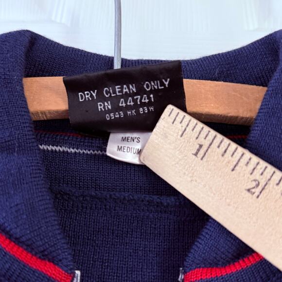 Rare Vtg 80s OSSI Padded Quarter Zip Ski Half Zip‎ Sweater 100% Pure Wool - Picture 6 of 9